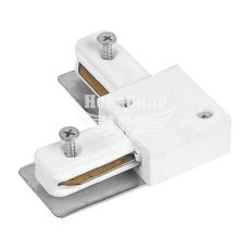 Конектор кутовий для шинопровода Feron LD1101 однофазний білий