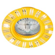 Світильник вбудований Feron GS-M393 круглий під лампу G5.3 MR16, золото