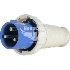 Силова вилка переносна E.NEXT e.plug.pro.3.63, 3п., 230В, IP 67, 63А (033)