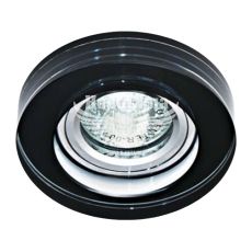 Світильник вбудований Feron 8080-2 круглий під лампу G5.3 MR16, чорний
