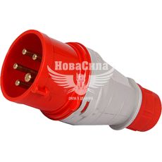 Силова вилка переносна розбірна E.NEXT 3Р+N+Z, 400В, 16A, IP44 безгвинтова