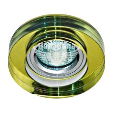 Світильник вбудований Feron 8080-2 круглий під лампу G5.3 MR16, жовтий