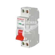 Автоматический выключатель E.NEXT e.mcb.pro.60.1N.С25.thin 1р+N C25A 4,5kA 1М