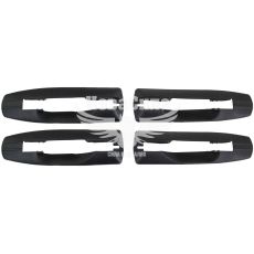 Накладки под ручки дверные наружные 2108-099 черные пласт. (InterPlast)