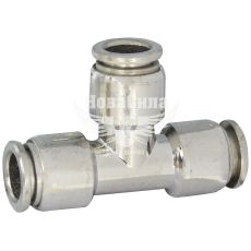 З'єднувач аварійний трубки ПВХ трійник метал 10х10х10мм. (Skadi)