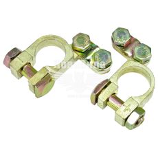 Клеми для акумулятора (CarLife) легкова, цинк з латунним покриттям