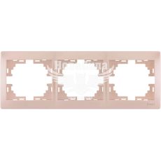 LEZARD MIRA Рамка 3-а горизонтальна, перлинно білий