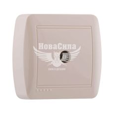 LEZARD DEMET Розетка TV проходная, крем