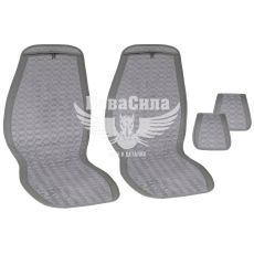 Накидки на сидіння (Beltex) преміум перед. Monte Carlo (к-т.-2шт.) сірі