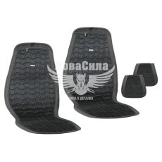 Накидки на сидіння (Beltex) преміум перед. Chicago (к-т.-2шт.) чорні