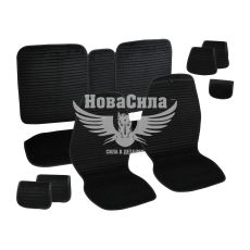 Накидки на сидіння (Beltex) преміум перед.+зад. Barcelona (к-т.-4шт.) чорні