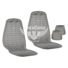 Накидки на сидіння (Beltex) преміум перед. Chicago (к-т.-2шт.) сірі