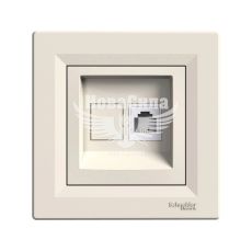 Schneider Electric Asfora Розетка телефонна євро, кремова