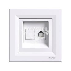 Schneider Electric Asfora Розетка телефонна євро, білий