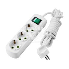 Lezard Letitia Удлинитель 3 входа 3 метра с/з с выключателем