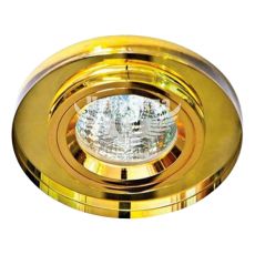 Feron Світильник вбудований 8060-2 круглий під лампу G5.3 MR16, жовтий золото