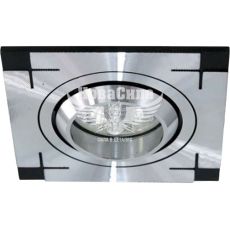 Feron Світильник вбудований CD2330 квадратний під лампу G5.3 MR16, алюміній