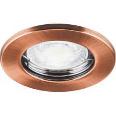 Feron Світильник вбудований DL10 круглий під лампу G5.3 MR16, антична мідь