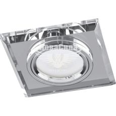 Feron Світильник вбудований 8170-2 квадратний під лампу G5.3 MR16, срібло