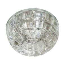 Feron Світильник вбудований JD87 круглий під лампу G9 JCD9, з LED підсвіткою прозорий