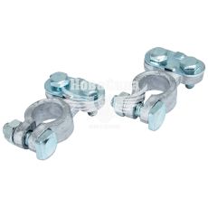 Клеммы для аккумулятора (Belauto) легковые, свинец 200гр. с металлической планкой