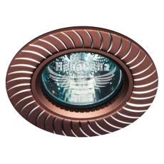 Feron Світильник вбудований GS-M392 круглий під лампу G5.3 MR16, коричневий