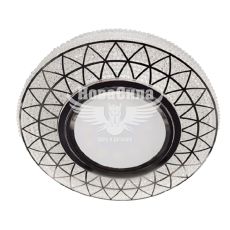 Feron Світильник вбудований CD832 круглий під лампу G5.3 MR16, з підсвіткою прозорий