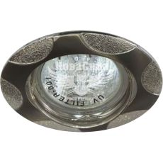 Feron Світильник вбудований 156T поворотний під лампу G5.3 MR16, титан срібло