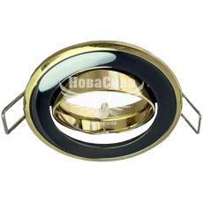 Feron Світильник вбудований 301T поворотний під лампу G5.3 MR16, чорний золото