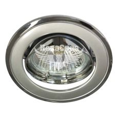 Feron Світильник вбудований 301T поворотний під лампу G5.3 MR16, сірий хром