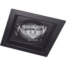 Feron Світильник вбудований DLT201 поворотний під лампу G5.3 MR16, чорний