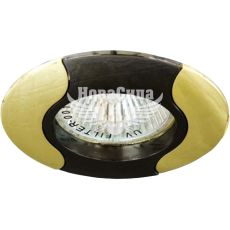 Feron Світильник вбудований 020T круглий під лампу G5.3 MR16, чорний золото