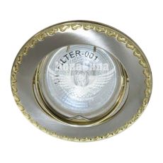 Feron Світильник вбудований 125T поворотний під лампу G5.3 MR16, титан золото