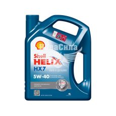 Моторна олива бензин, дизель 5W-40 (Shell) Helix HX7 4л.