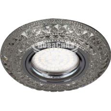 Feron Світильник вбудований CD877 круглий під лампу G5.3 MR16, з підсвіткою прозорий