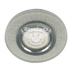 Feron Світильник вбудований 8989-2 круглий під лампу G5.3 MR16, з підсвіткою срібло