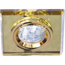 Feron Світильник вбудований 8170-2 квадратний під лампу G5.3 MR16, жовтий золото