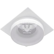 Ardero Світильник вбудований DL2801 квадратний під лампу G5.3 MR16, білий