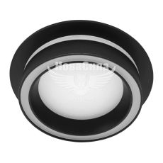 Ardero Світильник вбудований DL2812 круглий під лампу GX35, чорний
