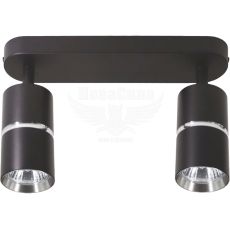 Ardero Накладной светильник BAMBOO ML312-2 поворотный под лампу GU10 MR16, черный хром