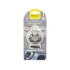 Ароматизатор (Mr&Mrs) Mio Round Grey Aromatic Wood (полімерний на дефлектор)