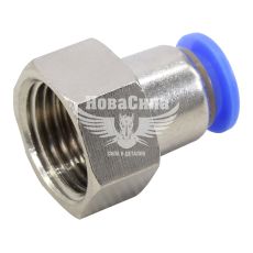 З'єднувач трубки ПВХ з внутр. різьбою прямий пластик 1/2х10мм. (Airkraft)