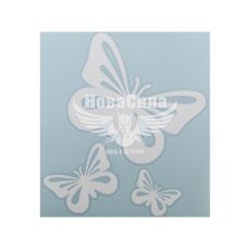 Наклейка Метелики білі 16,5х15