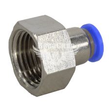 З'єднувач трубки ПВХ з внутр. різьбою прямий пластик 1/2х8мм. (Airkraft)