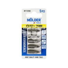 Насадка для викрутки PZ2 25мм. (Molder Tools) 5шт. S2 (біта)