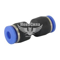 Соединитель аварийный трубки ПВХ прямой пластик 4х4мм. (Skadi)