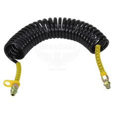 Шланг повітряний М16х1,5 чорний, жовтий наконечник 7м. (Rider) (зєднання машини з полуприцепом)