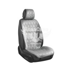 Накидки на сидіння (CarLife) преміум перед.+зад. Racer (к-т.-4шт.) сірі