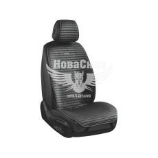Накидки на сидіння (CarLife) преміум перед.+зад. Sport (к-т.-4шт.) чорні