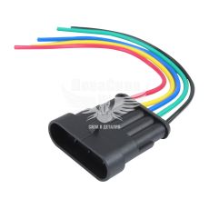 Разъем 5-кон. папа герметичный (Flagmus)